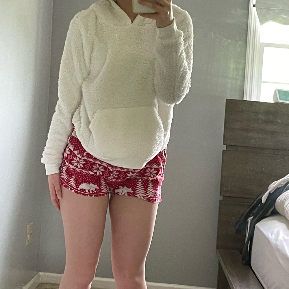 christmas pj hoodies size  small